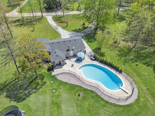 9703 Tower Rd, South Lyon, MI 48178 - view of subject property featuring a pool area