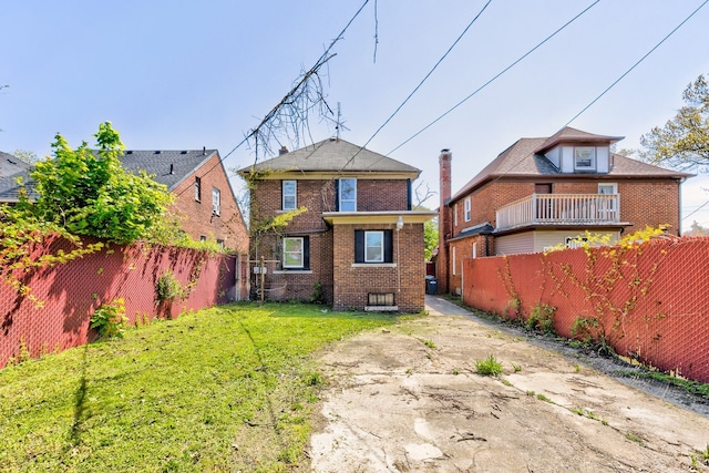 18613 Santa Rosa Dr, Detroit, MI 48221 - back of property with brick siding