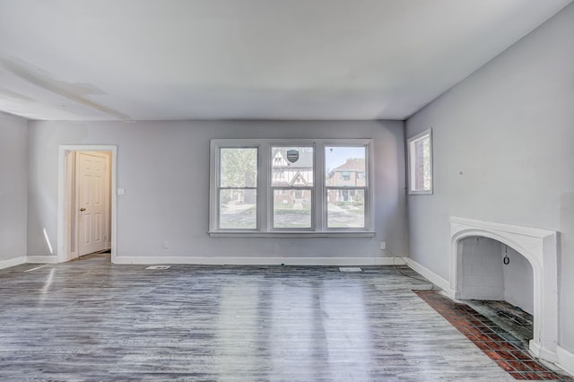 18644 Santa Rosa Dr, Detroit, MI 48221 - unfurnished living room with plenty of natural light, wood finished floors, and baseboards