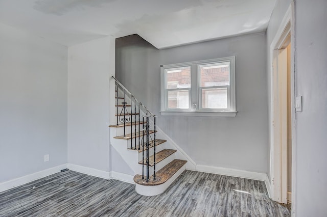 18644 Santa Rosa Dr, Detroit, MI 48221 - stairs with wood finished floors and baseboards