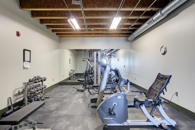 111 N Main St Unit 209, Royal Oak, MI 48067 - workout area with baseboards
