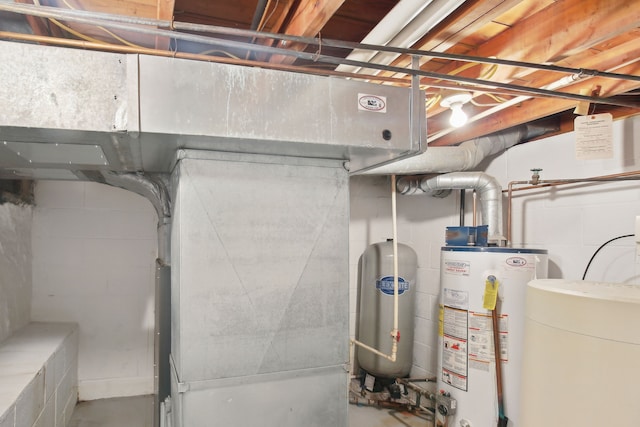 5427 Fiesta Pass, Grand Blanc, MI 48439 - unfinished basement featuring gas water heater and a water pressure tank
