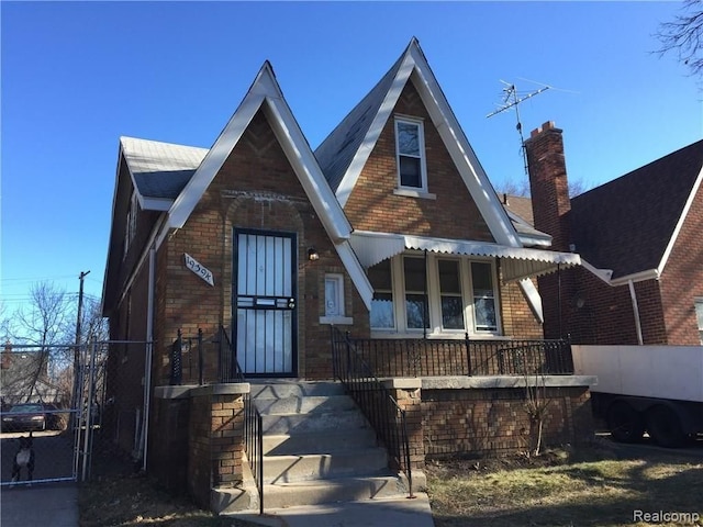 19394 Waltham St, Detroit, MI 48205 - tudor house featuring brick siding
