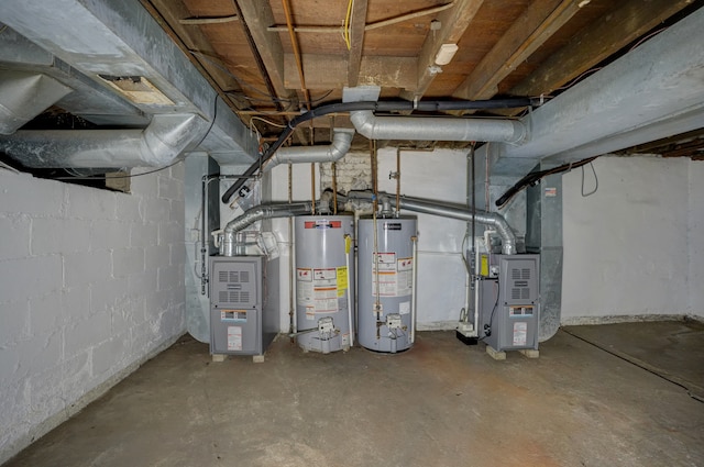 715 N St, Mount Morris, MI 48458 - utilities with gas water heater and heating unit