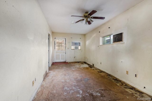 54 W Rockwood St, Ecorse, MI 48229 - empty room with plenty of natural light and ceiling fan