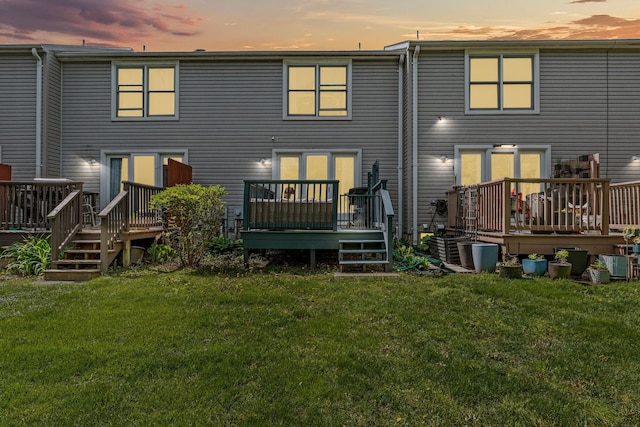 363 Vester St, Ferndale, MI 48220 - rear view of property featuring a deck and a yard
