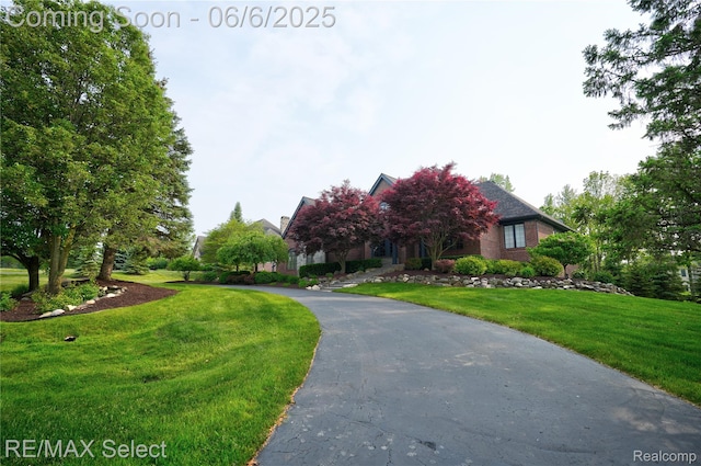 8320 Misty Mdws, Grand Blanc, MI 48439 - view of property hidden behind natural elements with a front yard and asphalt driveway