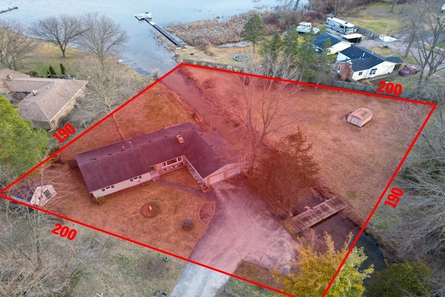 1090 Sunset Dr, Holly, MI 48442 - view of property location with property boundaries highlighted
