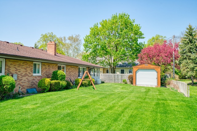 3683 Elmwood, Vassar, MI 48768 - view of yard with an outbuilding