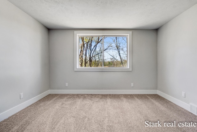 3339 N Weber Rd, Muskegon, MI 49445 - spare room with carpet floors, a textured ceiling, and baseboards