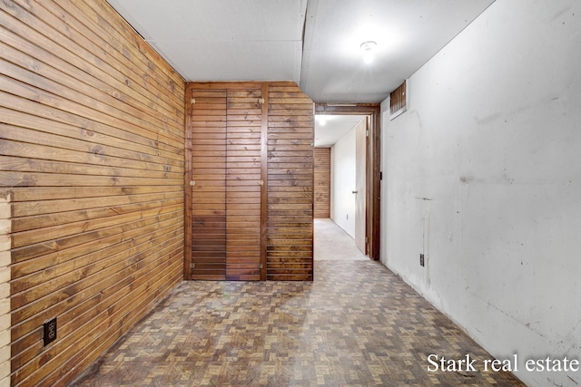 3339 N Weber Rd, Muskegon, MI 49445 - hall featuring wood walls