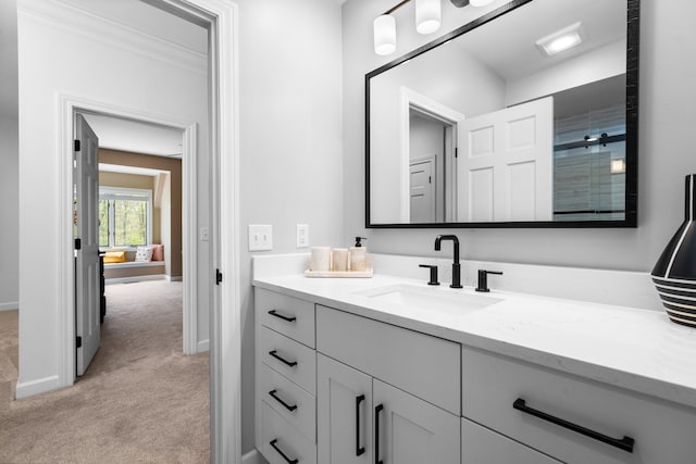 1303 Towsley Ln, Ann Arbor, MI 48105 - bathroom featuring vanity and baseboards