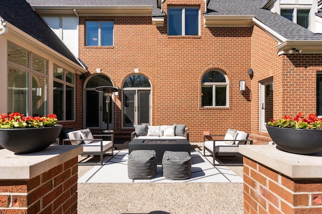 1303 Towsley Ln, Ann Arbor, MI 48105 - view of patio / terrace featuring an outdoor living space