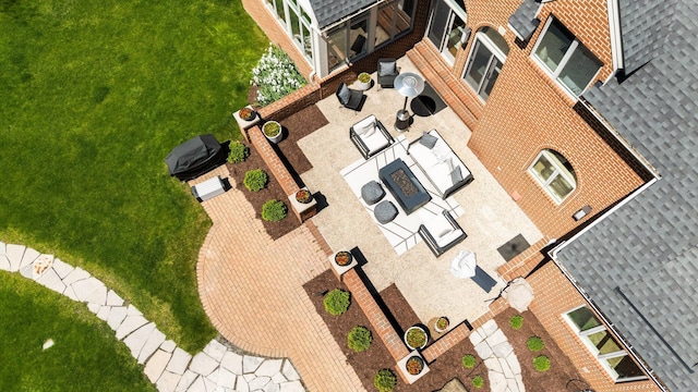 1303 Towsley Ln, Ann Arbor, MI 48105 - aerial view of property and surrounding area