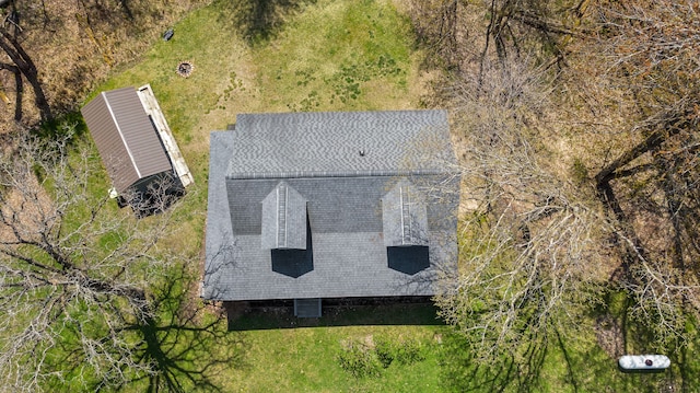 view from above of property