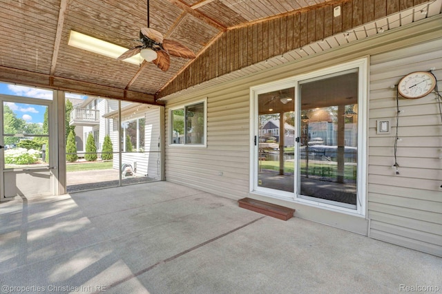 1700 Maddy Ln, Keego Harbor, MI 48320 - view of patio with a ceiling fan