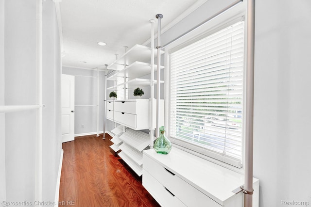 1700 Maddy Ln, Keego Harbor, MI 48320 - spacious closet with dark wood-style flooring