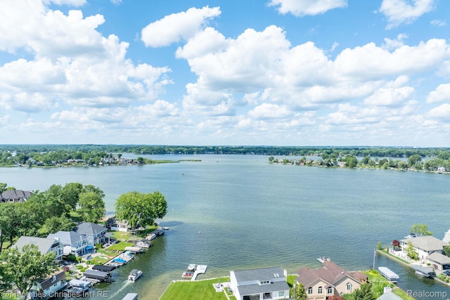 1700 Maddy Ln, Keego Harbor, MI 48320 - water view with nearby suburban area