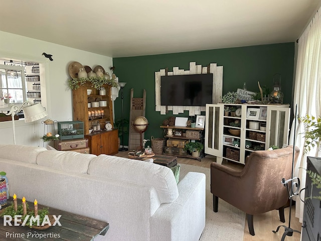 1321 Rollins St, Grand Blanc, MI 48439 - living room with wood finished floors