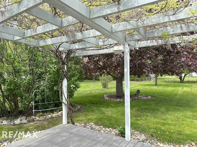1321 Rollins St, Grand Blanc, MI 48439 - wooden terrace with a pergola