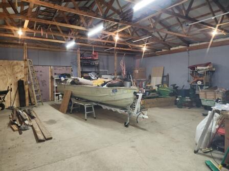 4297 N Wilderness Trl, Luther, MI 49656 - view of garage