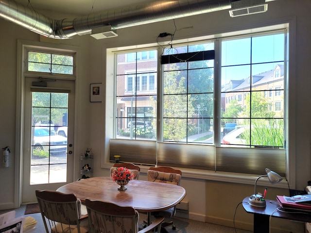 view of dining room