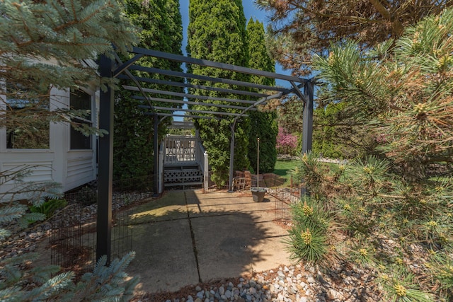 5835 S Ashford Way, Ypsilanti, MI 48197 - view of yard featuring a pergola and a patio area