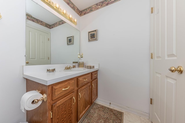 5835 S Ashford Way, Ypsilanti, MI 48197 - bathroom featuring vanity and baseboards