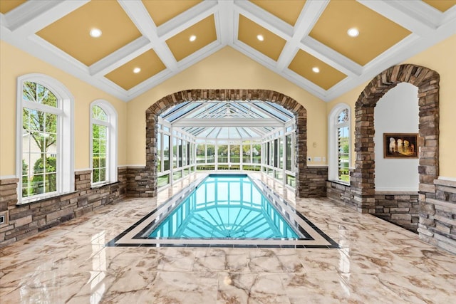 3767 Carrie Ln, Walled Lake, MI 48390 - view of indoor pool