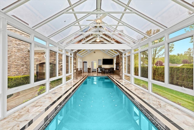 3767 Carrie Ln, Walled Lake, MI 48390 - view of indoor pool