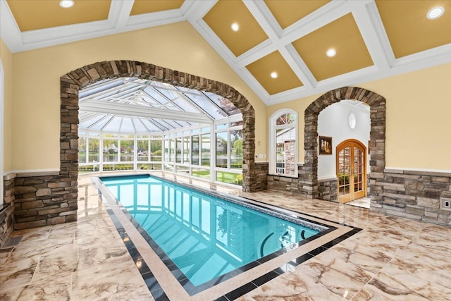 3767 Carrie Ln, Walled Lake, MI 48390 - view of indoor pool