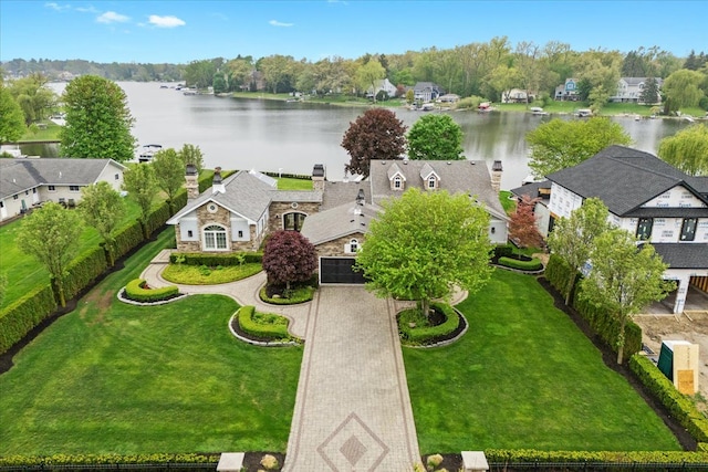 3767 Carrie Ln, Walled Lake, MI 48390 - aerial perspective of suburban area with a large body of water