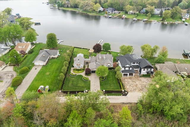 3767 Carrie Ln, Walled Lake, MI 48390 - aerial perspective of suburban area with a large body of water