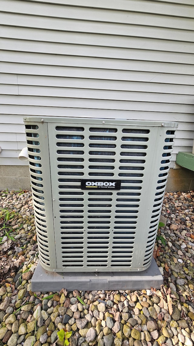 exterior view of central AC unit