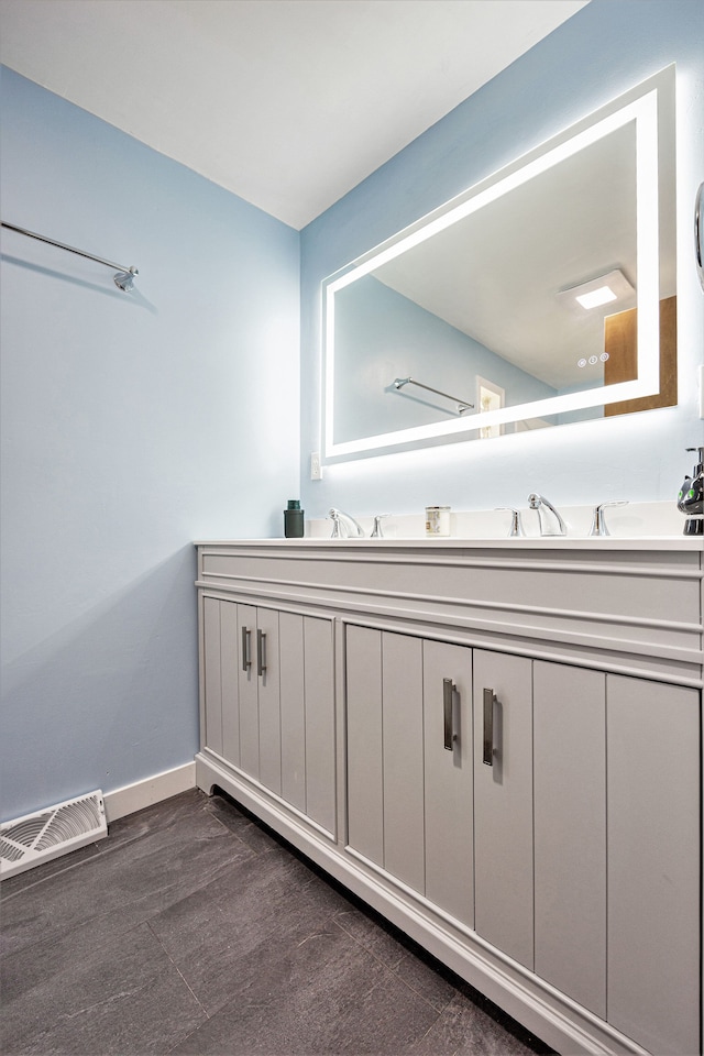 151 Rosetta Ct, Auburn Hills, MI 48326 - bathroom with double vanity and baseboards