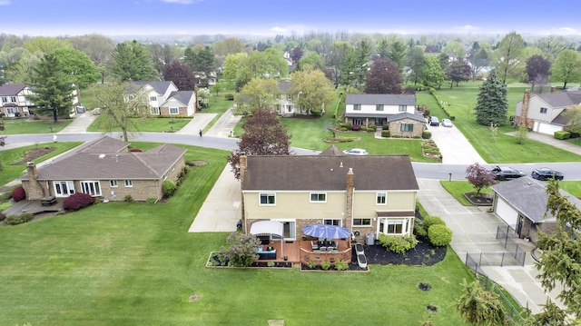 744 Lockmoore Ct, Rochester Hills, MI 48307 - aerial perspective of suburban area