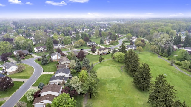 744 Lockmoore Ct, Rochester Hills, MI 48307 - aerial perspective of suburban area featuring a golf club