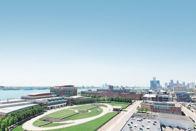 3320 Spinnaker Ln Unit 13B, Detroit, MI 48207 - bird's eye view of a skyline view