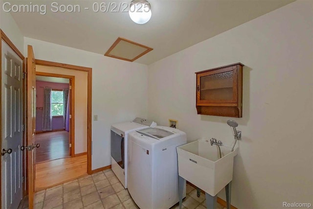 3749 Chase Lake Rd, Howell, MI 48855 - laundry room featuring washer and dryer and baseboards