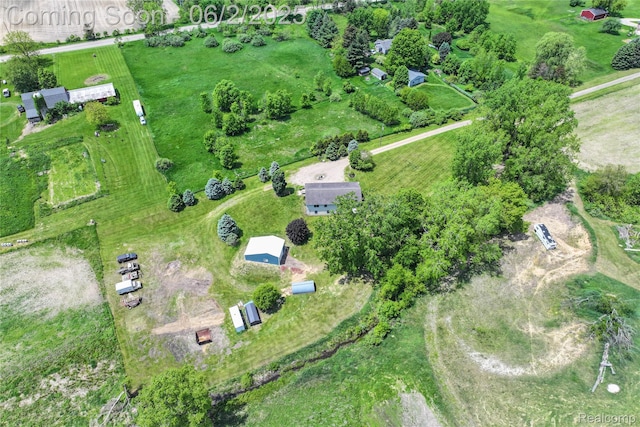 3749 Chase Lake Rd, Howell, MI 48855 - aerial overview of property's location featuring rural landscape