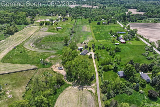 3749 Chase Lake Rd, Howell, MI 48855 - aerial overview of property's location featuring rural landscape