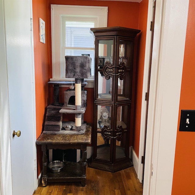 326 N Oak St, Owosso, MI 48867 - office space featuring wood finished floors and baseboards
