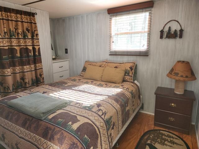 1631 W Lone Pine Rd, Baldwin, MI 49304 - bedroom featuring wood finished floors
