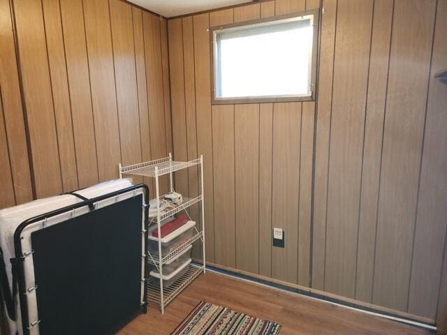 1631 W Lone Pine Rd, Baldwin, MI 49304 - sauna with wood finished floors and wood walls