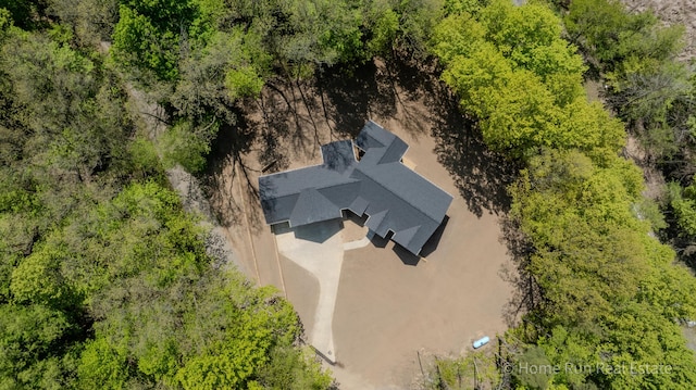 view from above of property