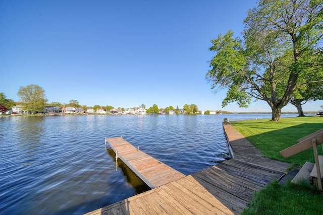555 S Lakeside Dr, Michigan Center, MI 49254 - dock featuring a water view