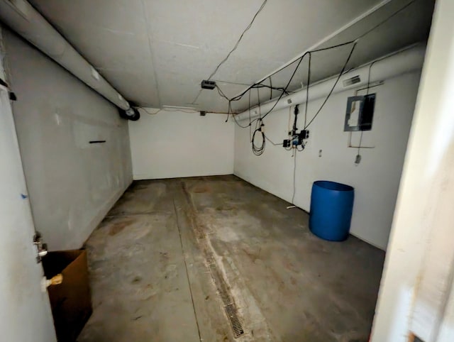 view of basement