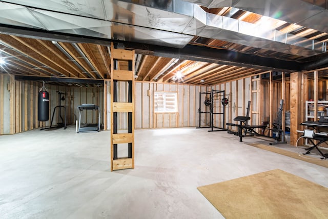 8307 Granite Ct, Dexter, MI 48130 - unfinished basement with a water pressure tank