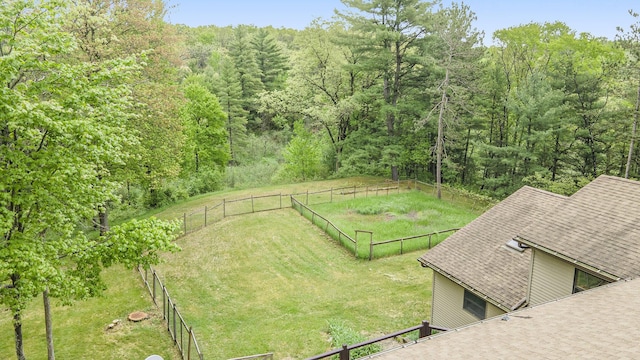 1977 E 40th St, White Cloud, MI 49349 - view of yard featuring a view of trees