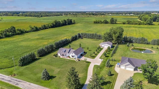 5353 N Graham Rd, Freeland, MI 48623 - aerial view of sparsely populated area with agricultural land